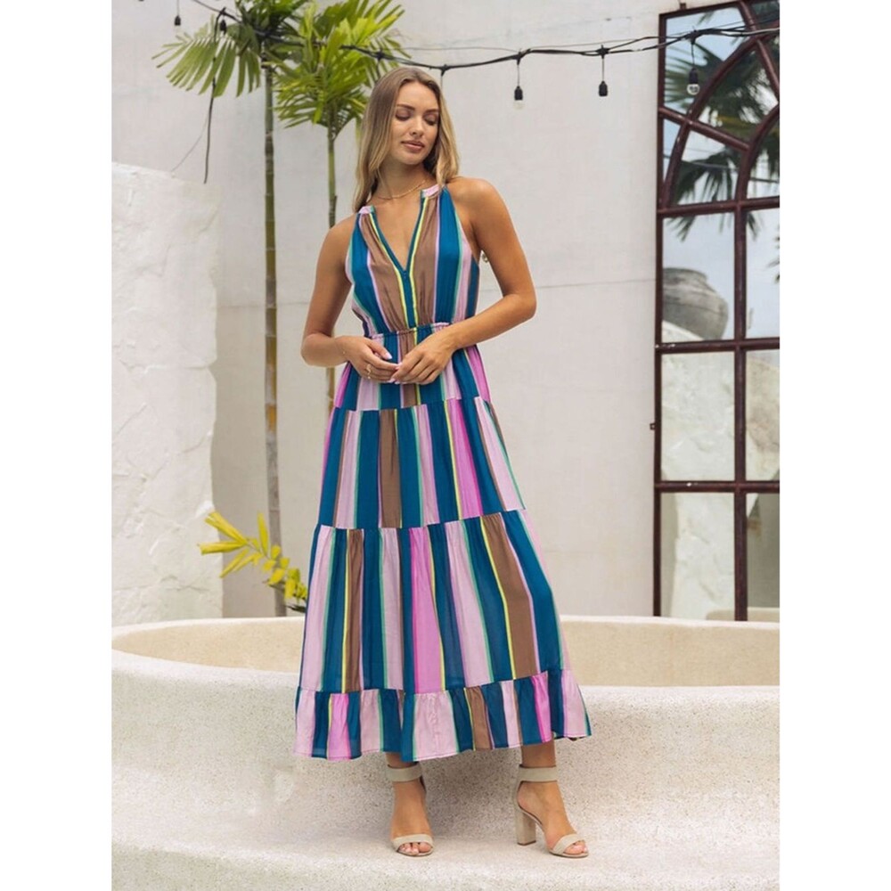 ✨ Caballero Brielle Maxi Dress in Cabana Stripe ✨